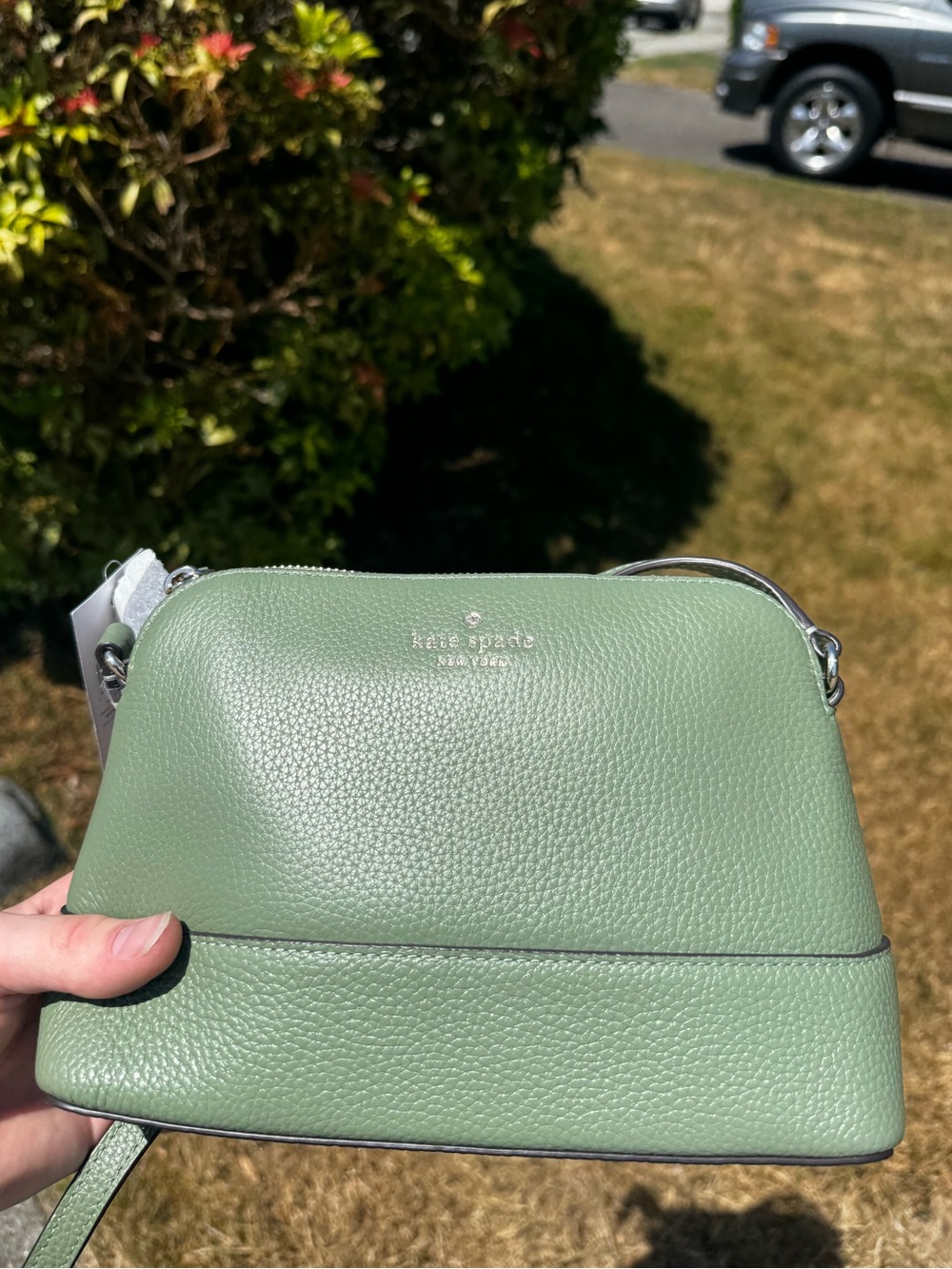 Kate Spade Hanna Genuine Pebbled Leather Romaine Southport Ave Crossbody Purse